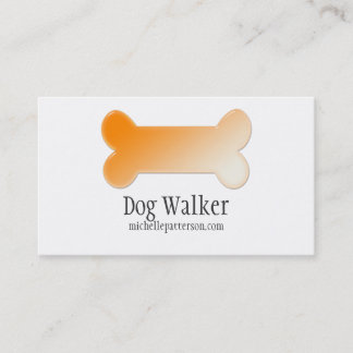 Orange Dog Bone Business Card Design 2