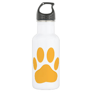 Orange Dog Pawprint 532 Ml Water Bottle