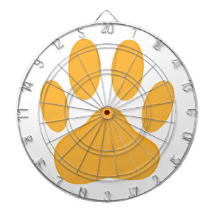 Orange Dog Pawprint Dartboard