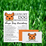 Orange Dog with Bone, Dog Boarding, Advertising Flyer<br><div class="desc">Orange Dog with Bone,  Dog Boarding,  Advertising Flyer by The Business Card Store.</div>