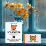 Orange Dog with Bone, Dog Walker Advertising Flyer<br><div class="desc">Orange Dog with Bone,  Dog Walker Advertising Flyer by The Business Card Store.</div>