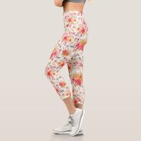 Orange Doodle Garden Flower Pattern