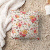 Orange Doodle Garden Flower Pattern