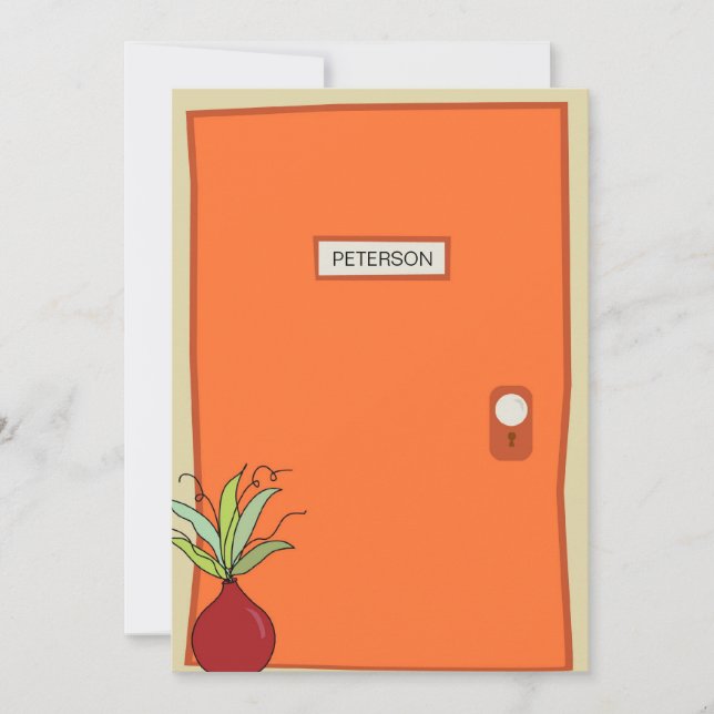 Orange Door Moving Announcement (Front)