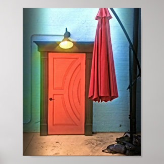 Orange Door Print, Value Poster Paper (Matte)