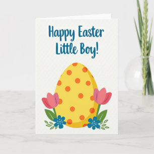 Orange Dots Easter Joy Card