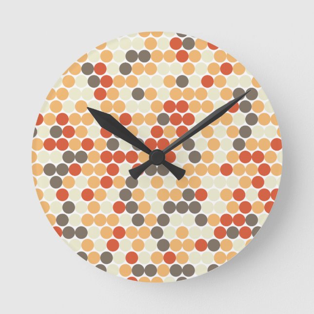 Orange dots round clock (Front)