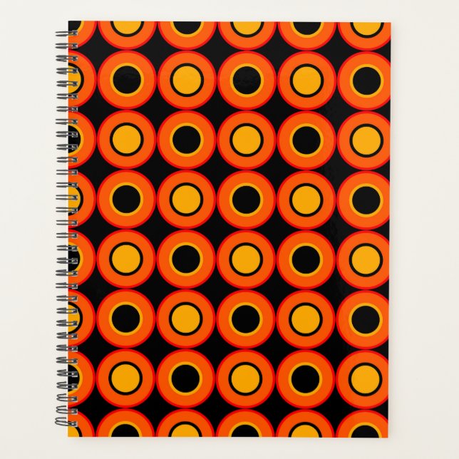Orange Doughnuts With Filling Planner (Front)