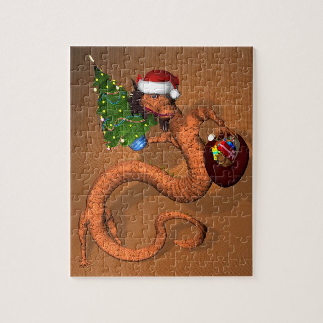 Orange Dragon 8x10 Jigsaw Puzzle (Vertical)