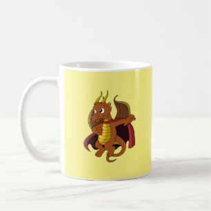 Orange Dragon Cartoon Coffee Mug