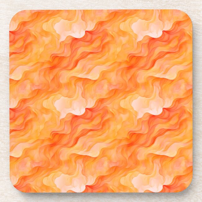 Orange Dream Waves  Coaster (Front)