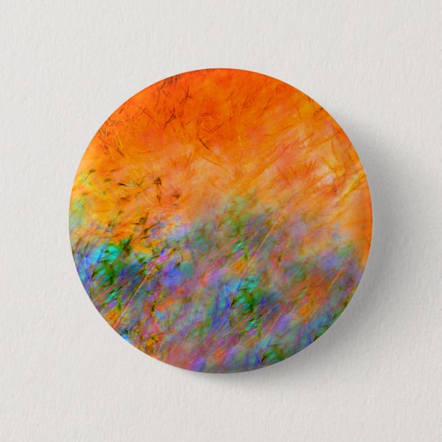 Orange Dreamscape 6 Cm Round Badge (Front)