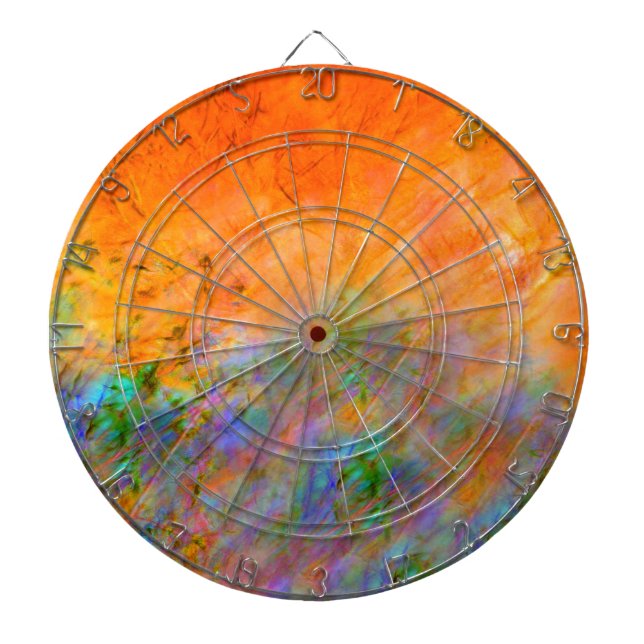 Orange Dreamscape Dartboard (Front)