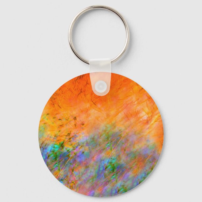 Orange Dreamscape Key Ring (Front)