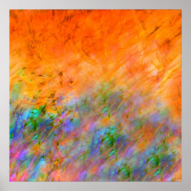 Orange Dreamscape Poster (Front)