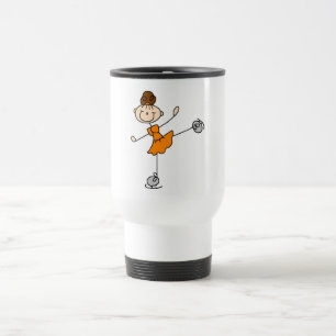 Orange Dress Figure Skater Tshirts and Gifts Travel Mug