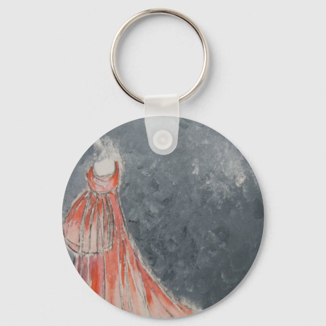 Orange Dress Keychain (Front)