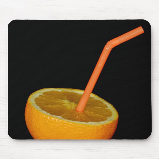 Orange Drink Mouse Mat (Front)