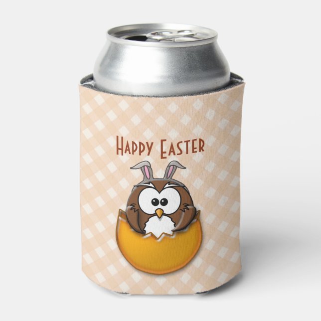 orange Easter owl cooler (Can Front)