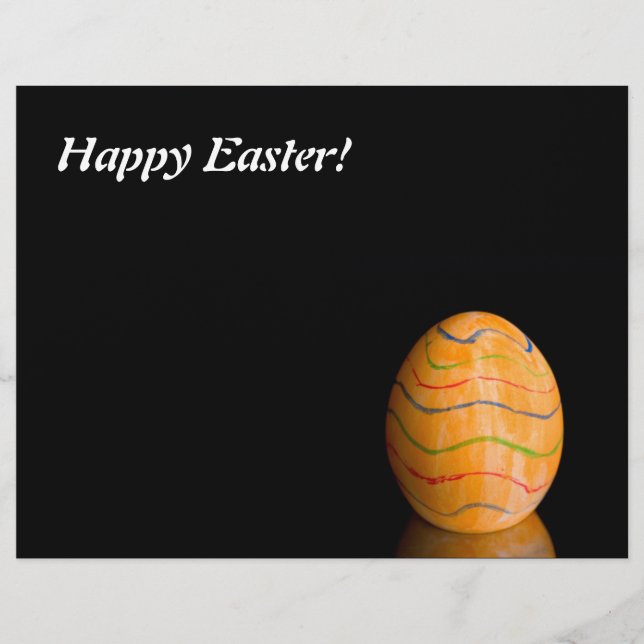 Orange Easter's egg Flyer (Front)