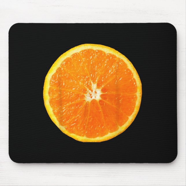 Orange Easy Funny Matching Halloween Costume for Mouse Mat (Front)