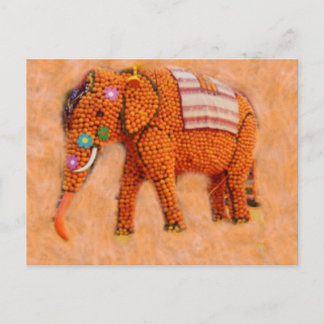 Orange Elephant Postcard
