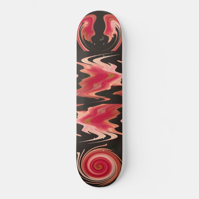 Orange Epiphyte Abstract Skateboard (Front)