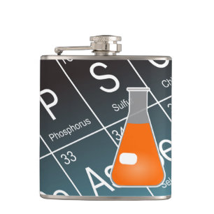 Orange Erlenmeyer (Conical) Flask Chemistry