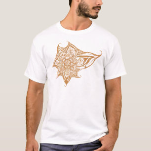 Orange Eye Mandala T-Shirt