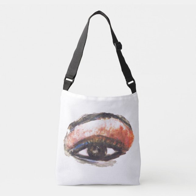 Orange Eyeshadow Cross Body Bag (Front)