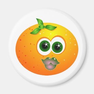 Orange Face Magnet