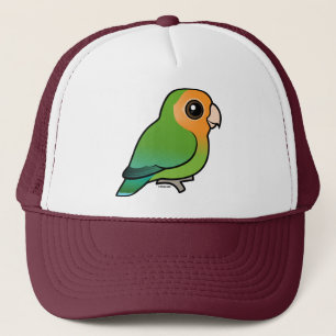 Orange-faced Peach-faced Lovebird Trucker Hat