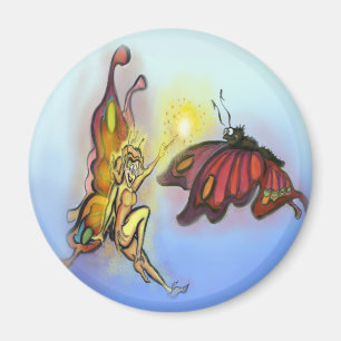 Orange Faerie Magnet