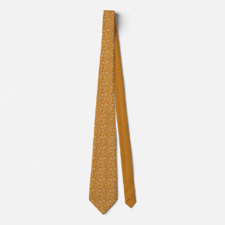 orange fall patterned tie