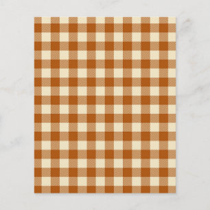 orange fall plaid patterned paper
