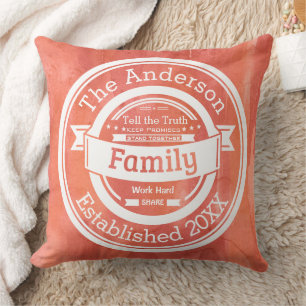 Orange Family Rules Name Year Established Cushion