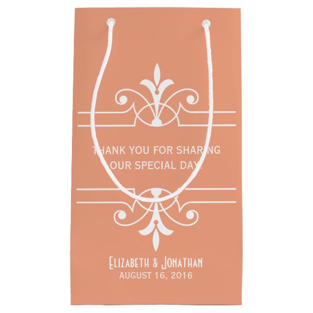 Orange Fancy Ornamental Gift Bag (Front)