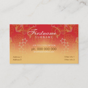 Orange Fantasy curlz Card