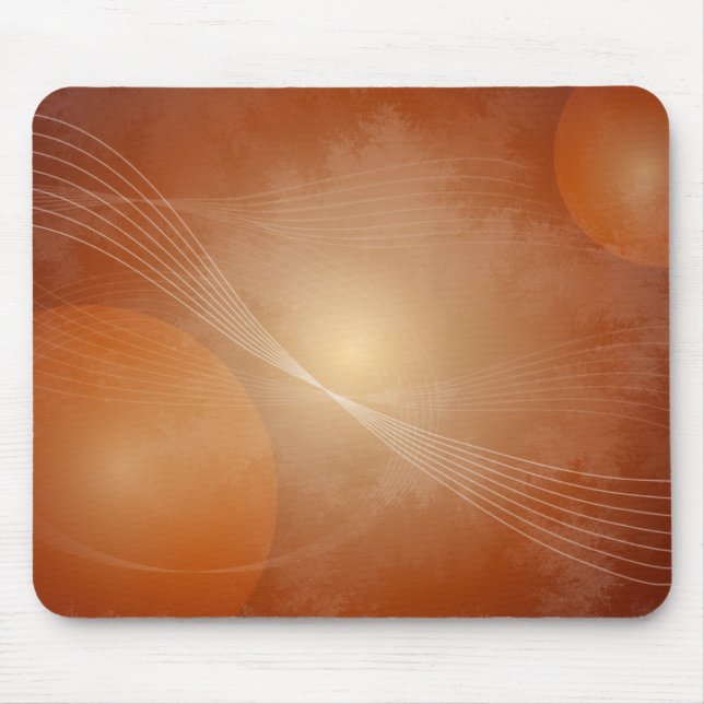 Orange Fantasy Mouse Mat (Front)