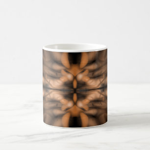 Orange fantasy organic pattern coffee mug