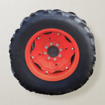 Orange Farm Tractor Tire