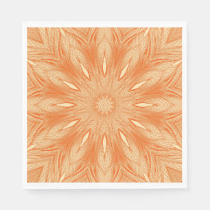 Orange Faux Tulle Design Napkin