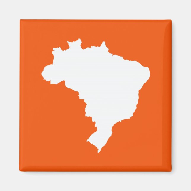Orange Festive Brazil at Emporio Moffa Magnet (Front)