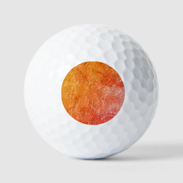 Orange Fire Golf Balls (Front)