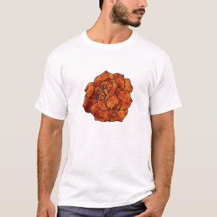 Orange Fire Rose T-Shirt