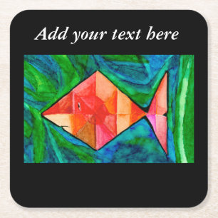Orange Fish Coaster