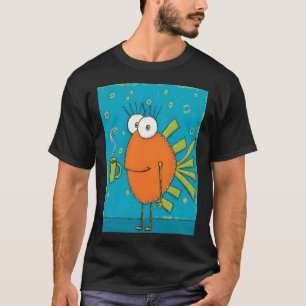 Orange Fish Juggling Life and Coffee While Standin T-Shirt