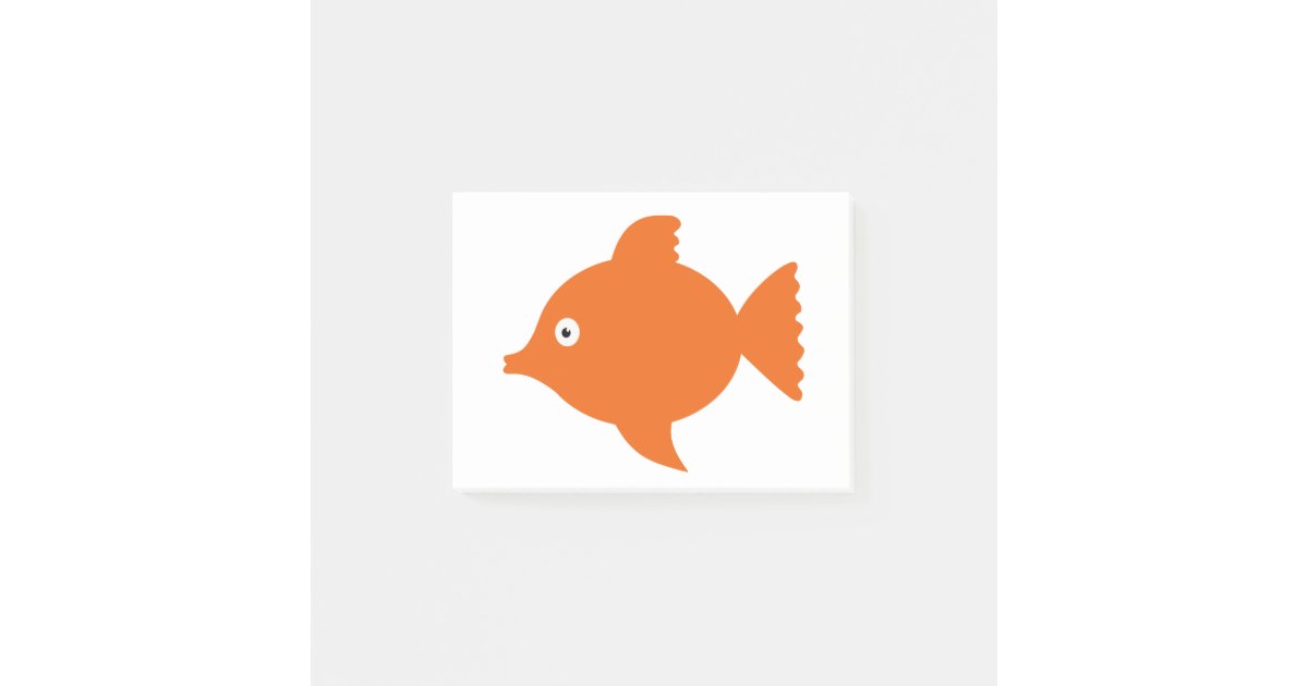 Orange Fish Post-it Notes | Zazzle