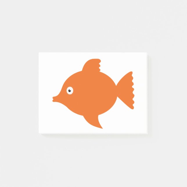 Orange Fish Post-it Notes (Front)