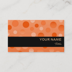 Orange Fizz business card template black stripe